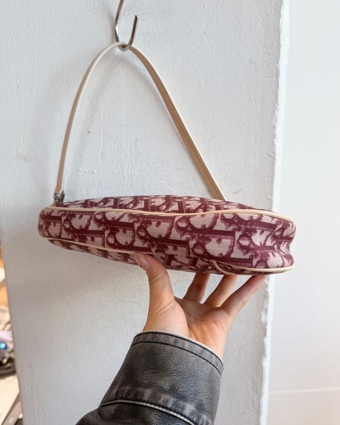 크리스찬 디올 레드 오블리크 새들 숄더백  상품이미지7