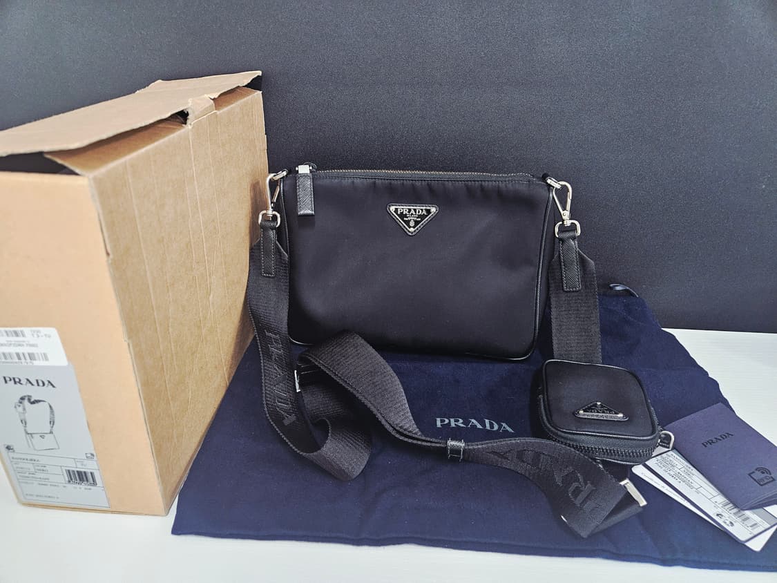 프라다 리나일론 사피아노 숄더 백(상태매우좋음) 상품이미지1