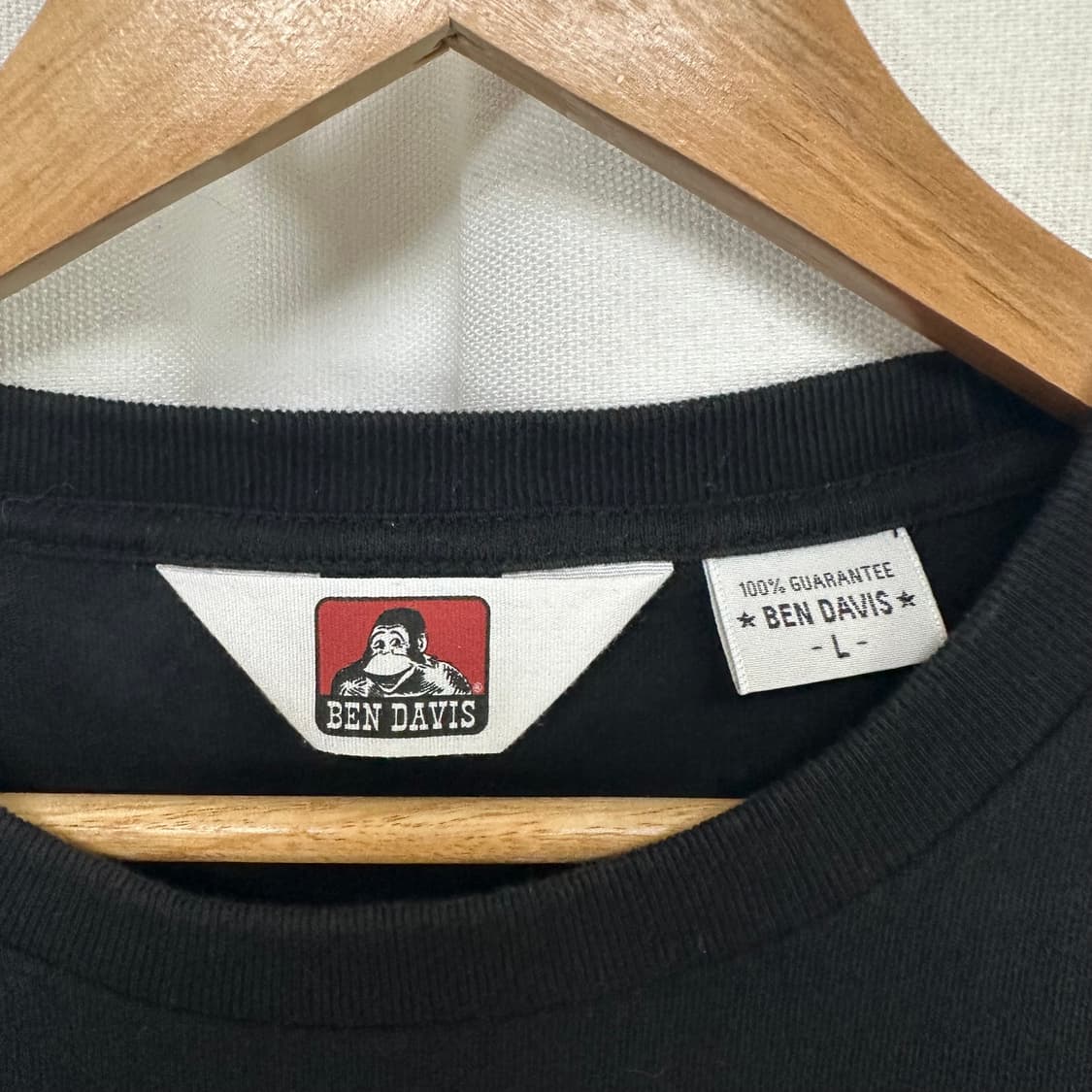   벤데이비스 공용 반팔티 검정 L 상품이미지8