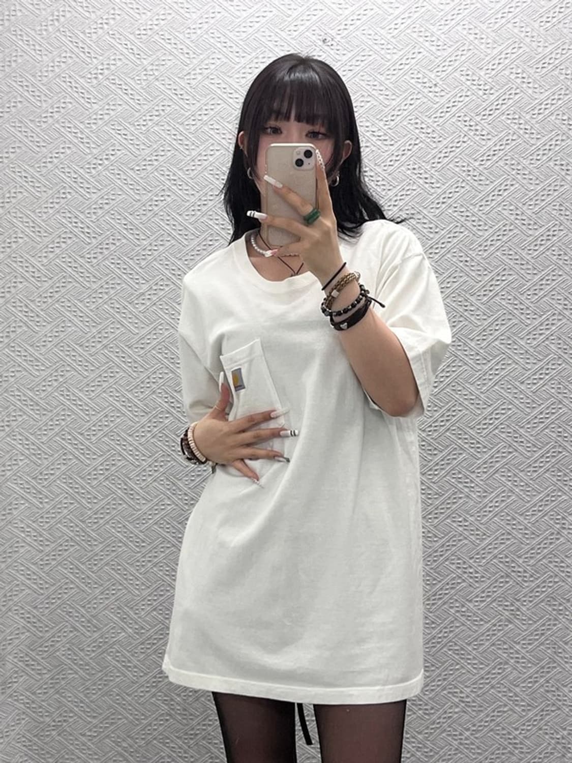 칼하트 빈티지 캐주얼 포켓 오버핏 워크 반팔티 M C10895 상품이미지1