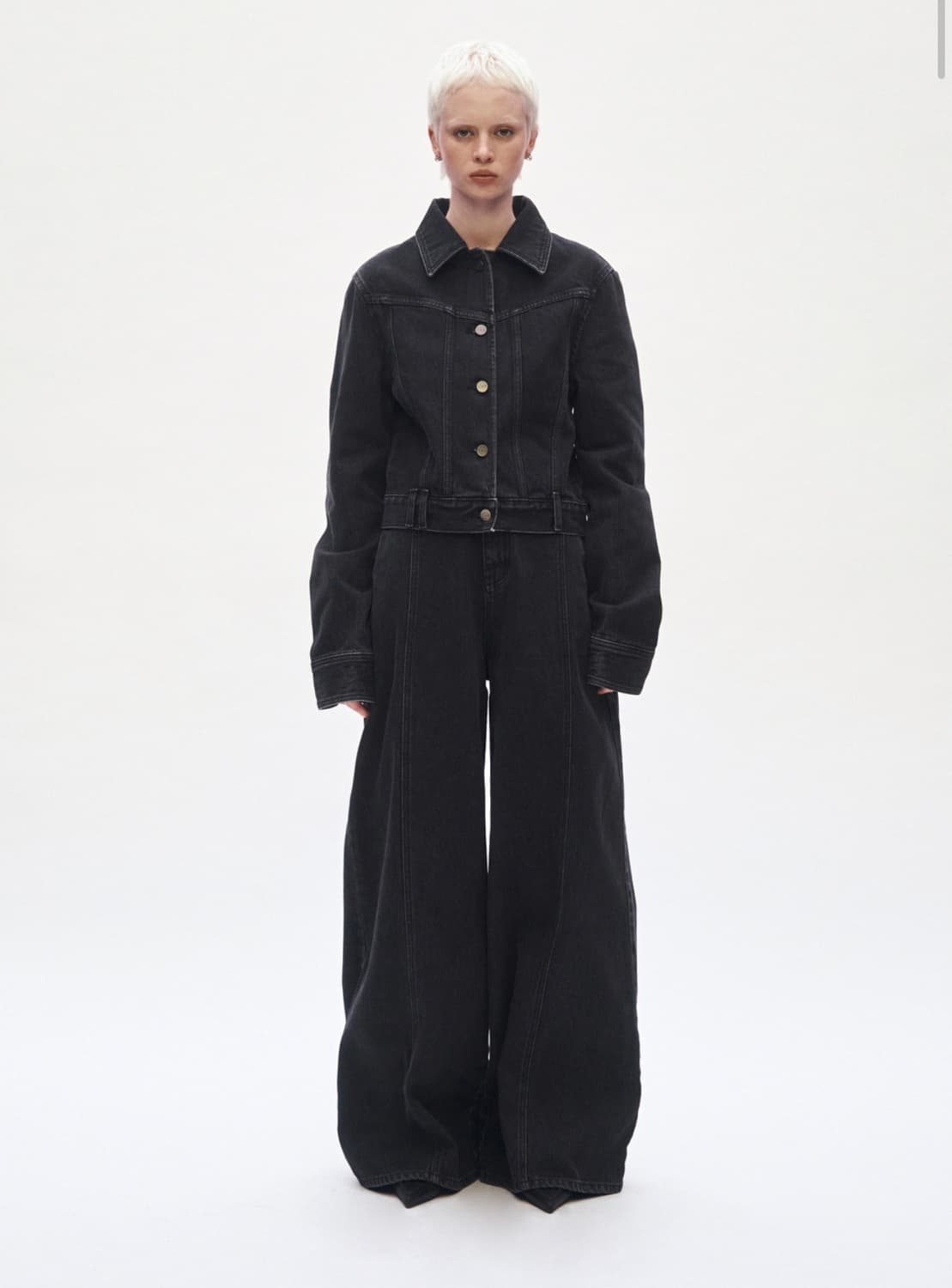 트리밍버드 인시전 자켓 팬츠 셋업 incision denim set-up 상품이미지1