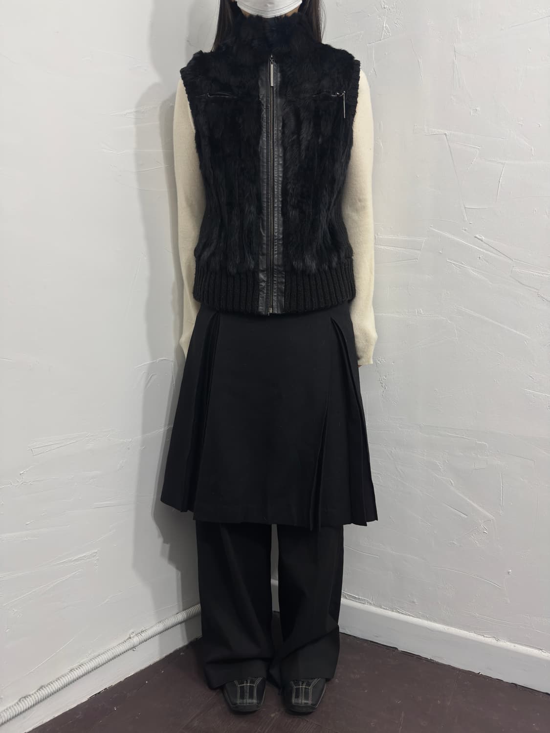 adolfo dominguez fut detail vest zipup 상품이미지2