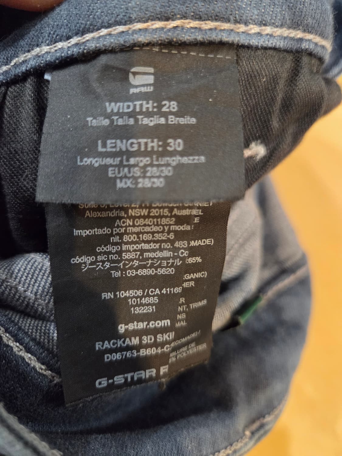 G-Star Raw 백햄 데님 청바지(W28/L30)디피용 상품이미지9