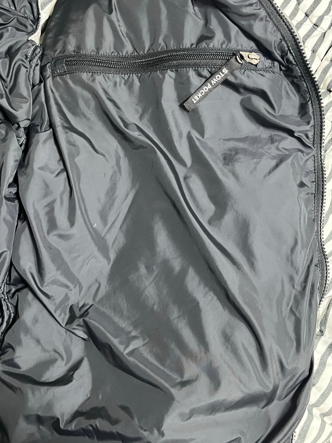 노스페이스 700 중앙로고 패딩 조끼 실버 그레이 XL 상품이미지8