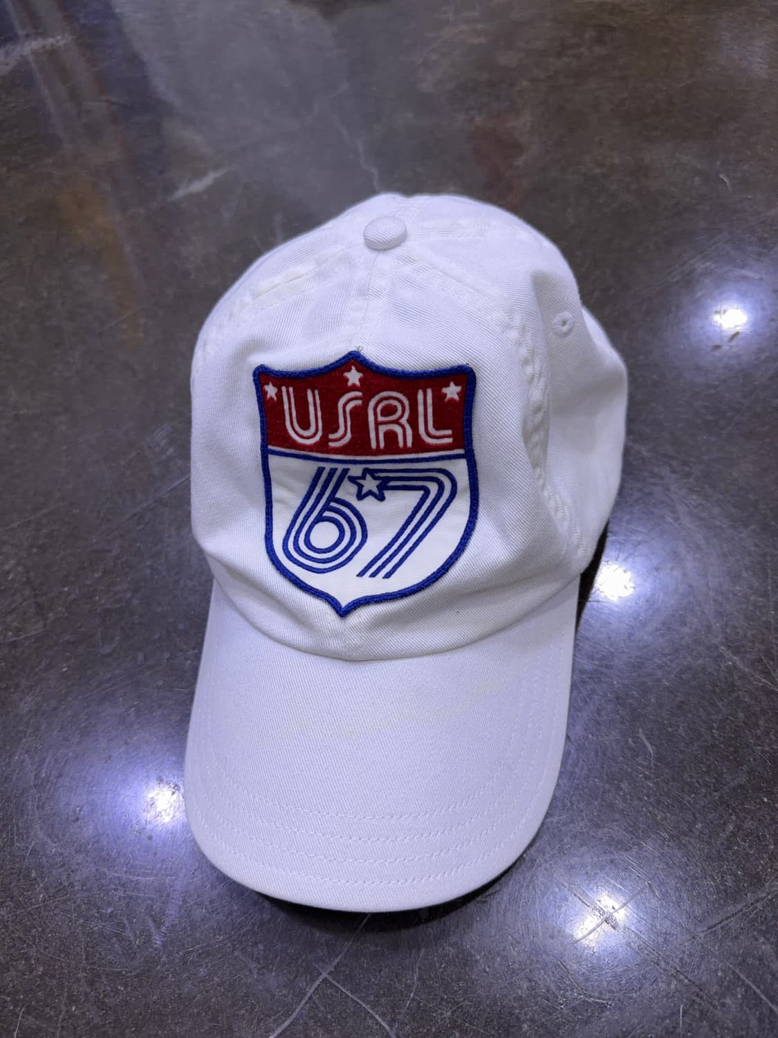 폴로 진스 랄프로렌 USRL 67 화이트 볼캡 모자 상품이미지2