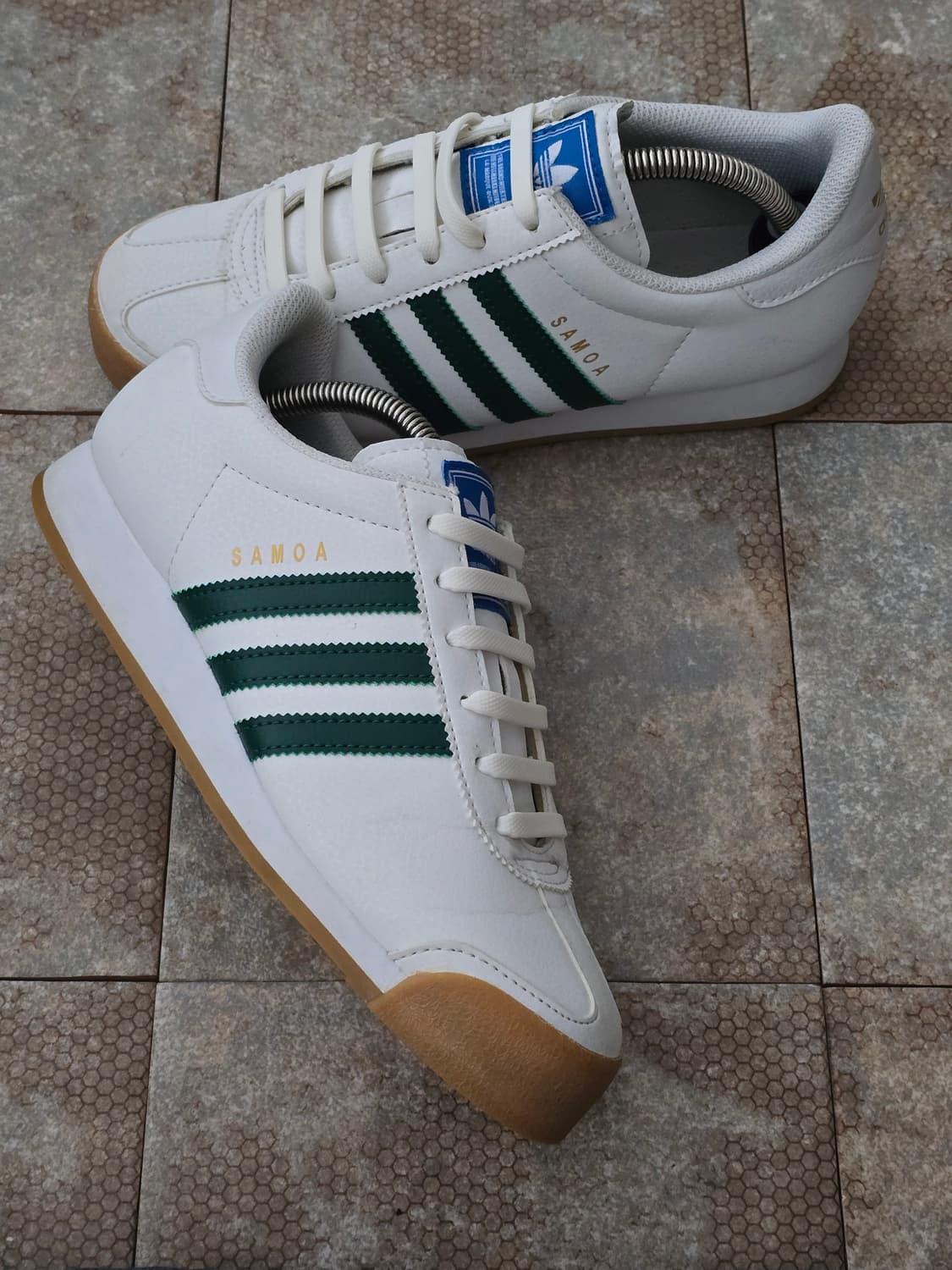 (240)아디다스 사모아 화이트 그린 상품이미지8