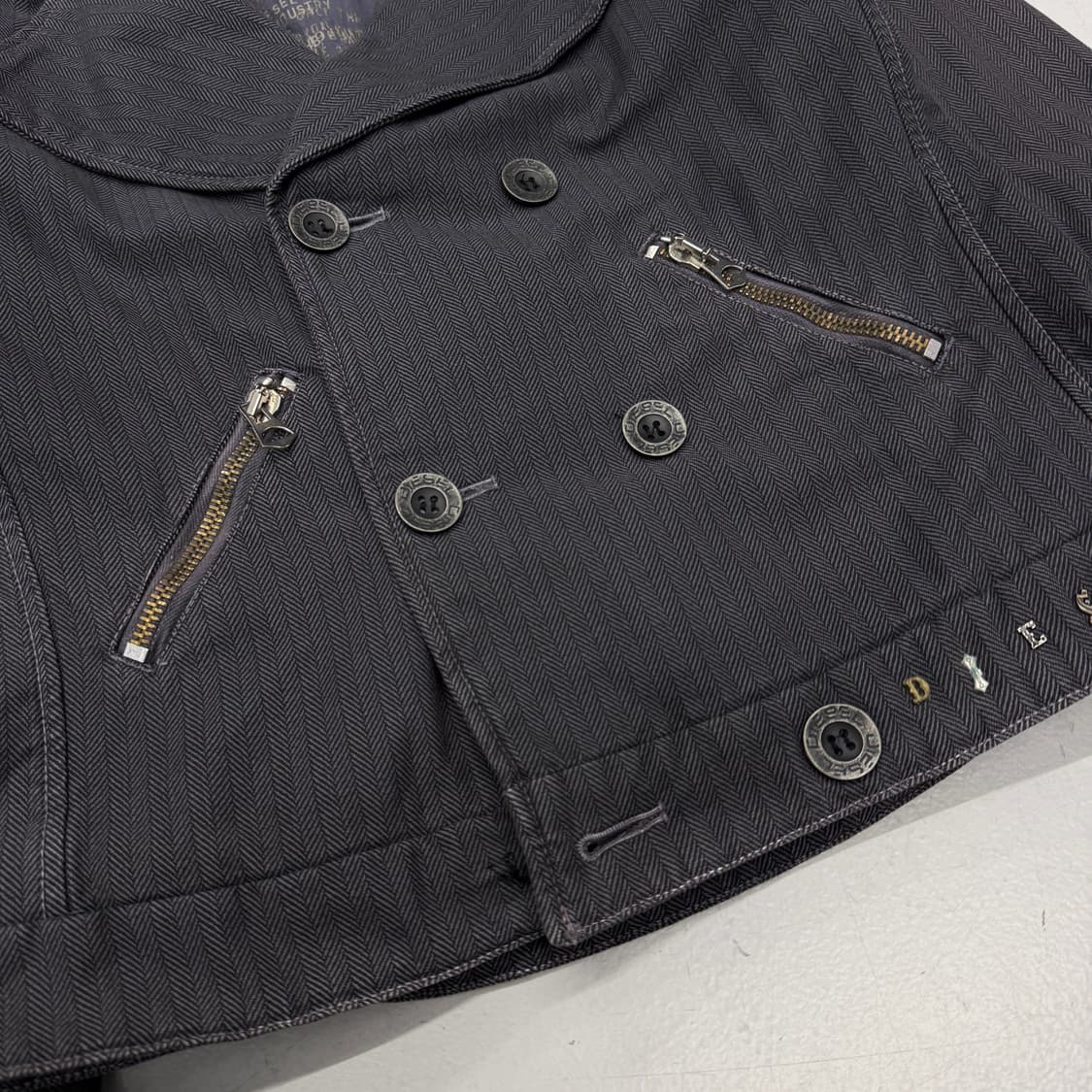 디젤 Y2K 코튼 크롭 라이더 자켓 상품이미지4