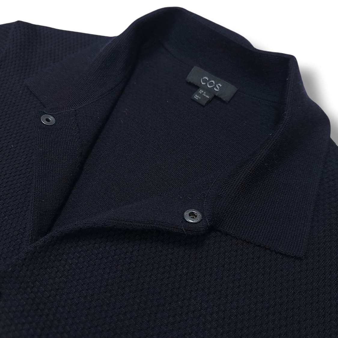 [M] 코스(COS) 다크네이비 울 카라 셔츠 가디건 상품이미지6