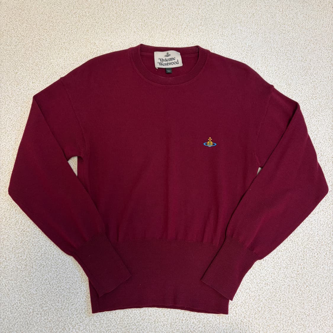 비비안웨스트우드 임포트 클래식 울 니트-버건디 상품이미지2