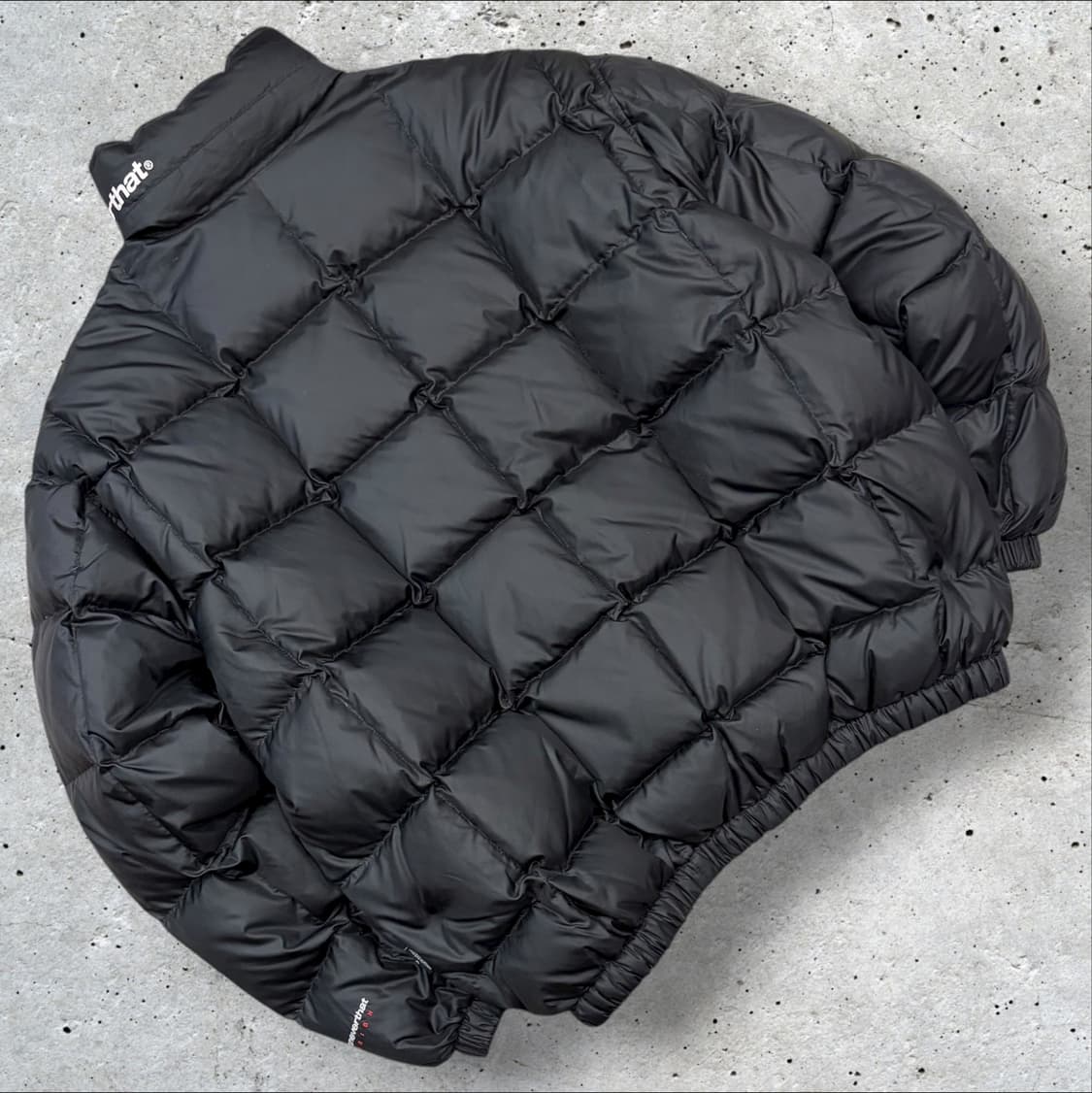 [L] 디스이즈네버댓 퀼팅 블랙 오렌지 패딩 B330 상품이미지2