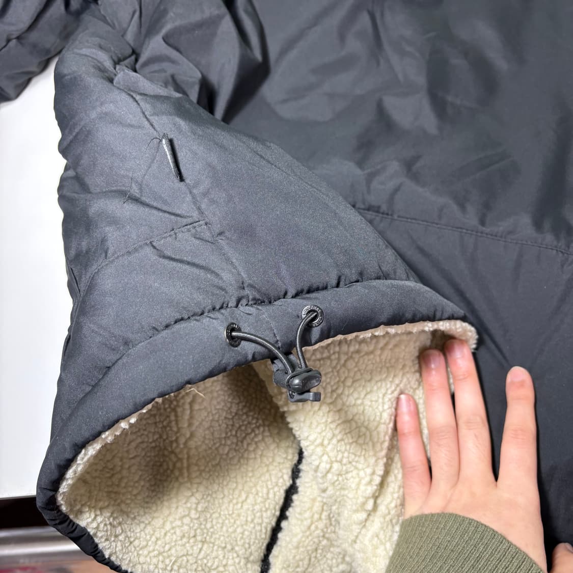 XL 커버낫 아이보리 리버시블 후리스자켓 상품이미지4