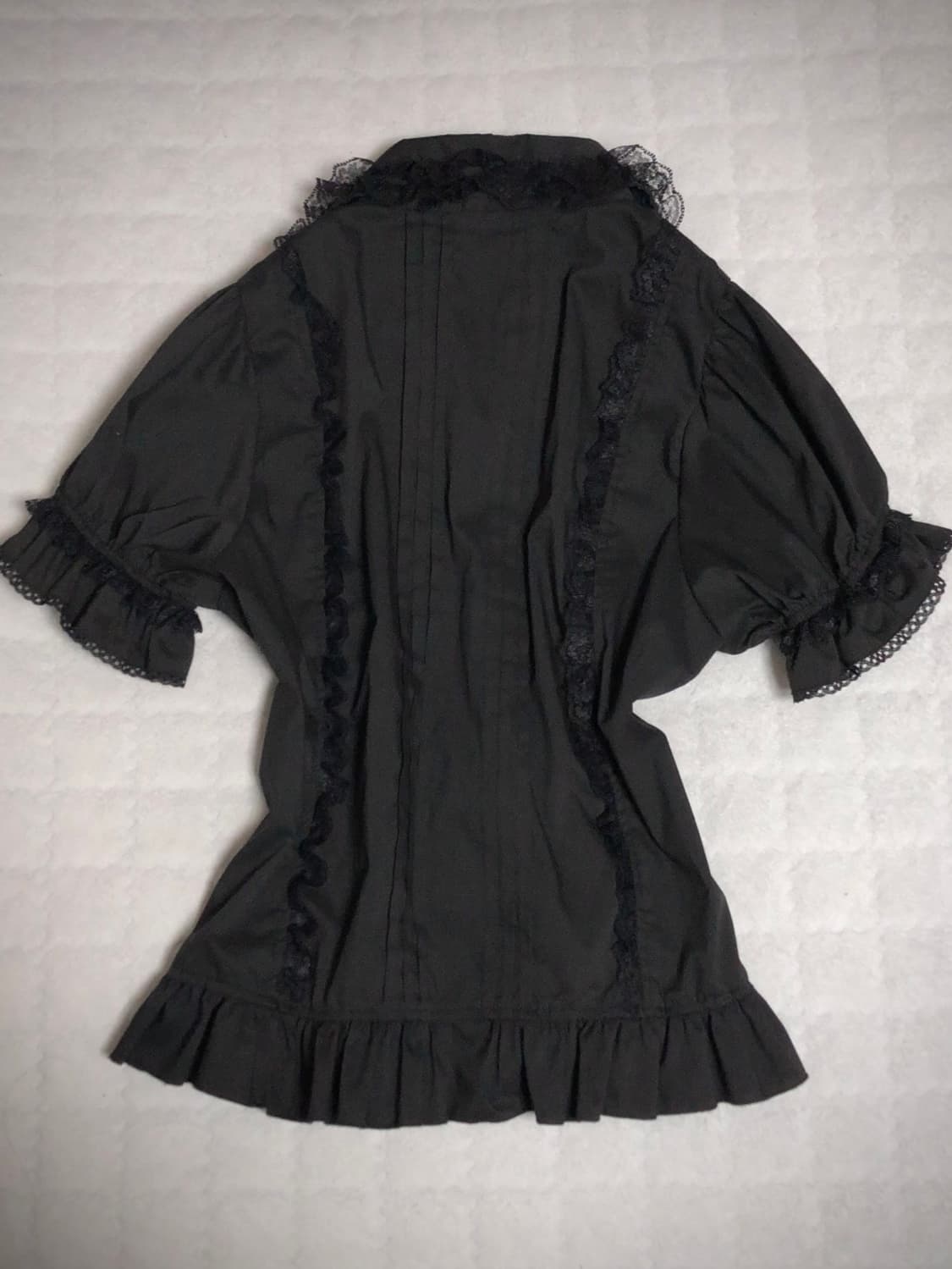 acdc rag 고스로리 반팔 셔츠 블랙 고스펑크 상품이미지3