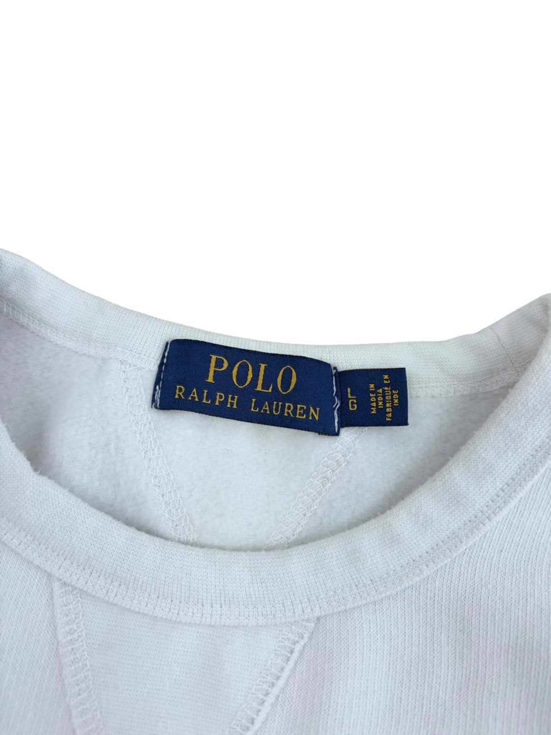 폴로 스웻셔츠 화이트 (L) 상품이미지4