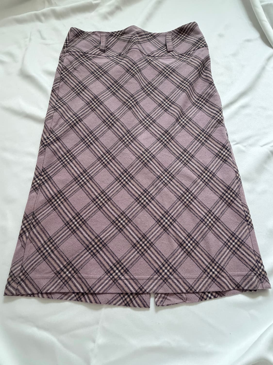 드라이로즈 체크 미디 스커트 상품이미지3