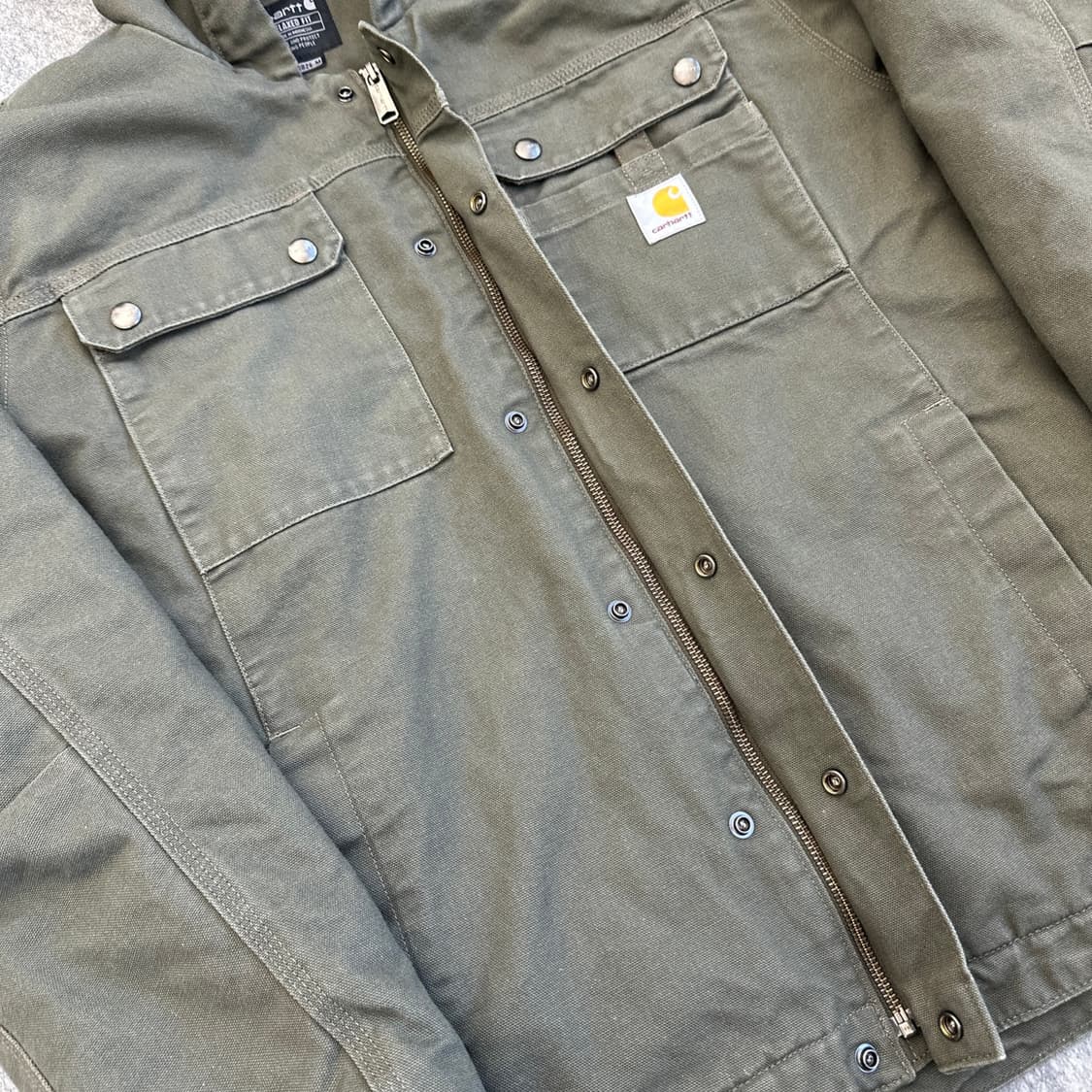 칼하트 103826 MOS 워시드 덕 바틀렛 쉐프파 자켓 L 상품이미지3