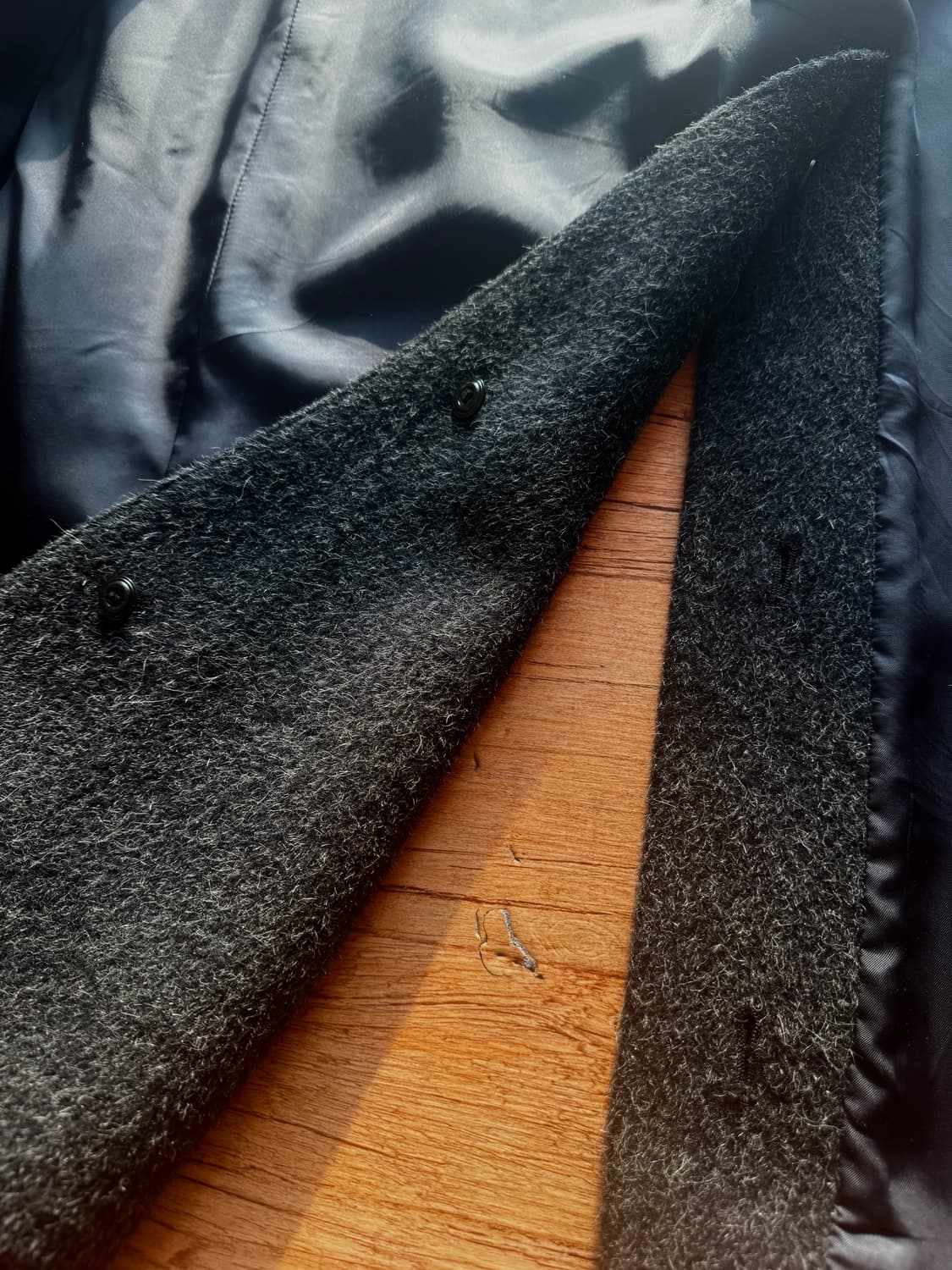 일본 무슈 니콜 by 코바야시 유키오 울100% 싱글 롱 코트/48  상품이미지9