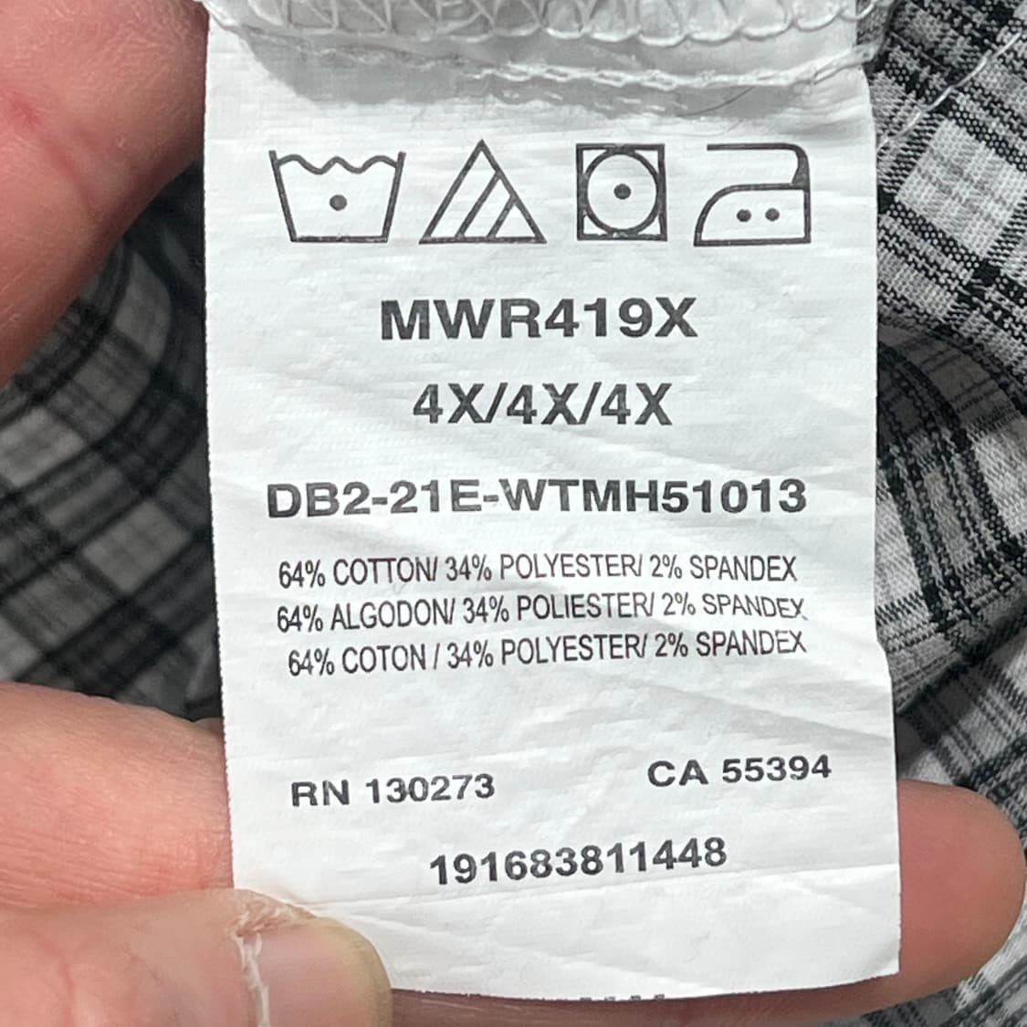 랭글러 체크 하프셔츠 s10518 상품이미지8