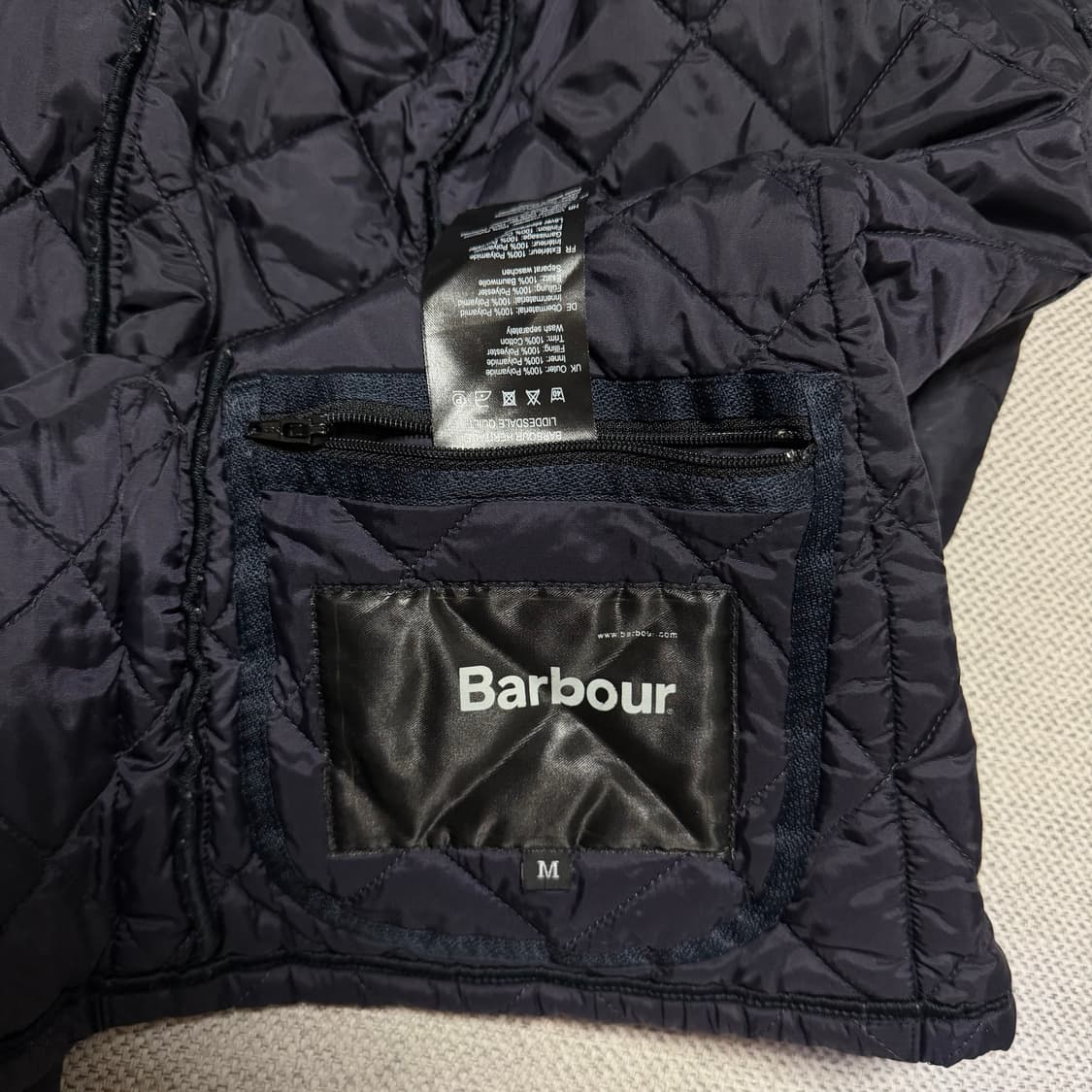 Barbour 바버 카라 퀄팅 자켓 상품이미지5