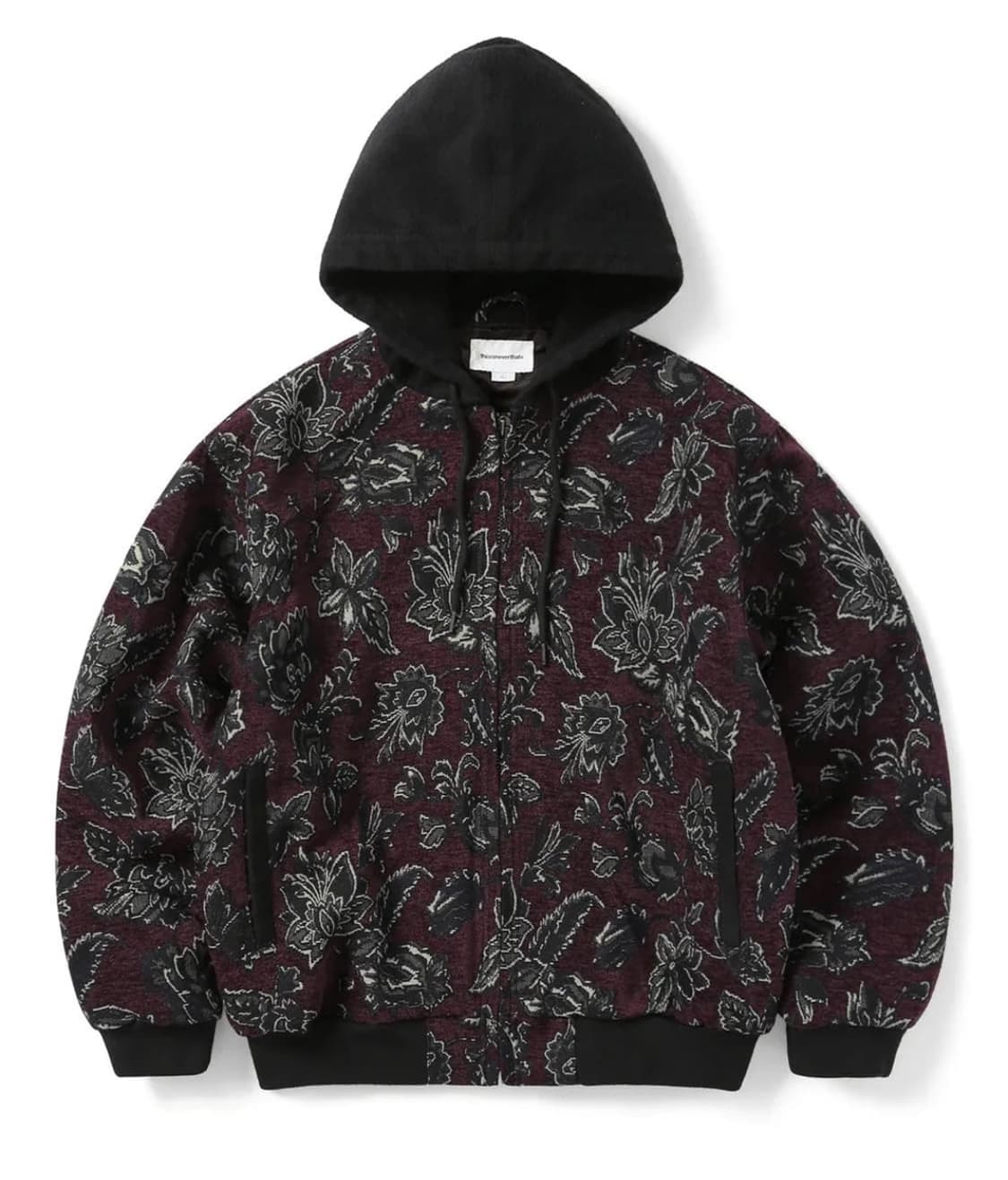 Floral Work Jacket Burgundy 상품이미지1