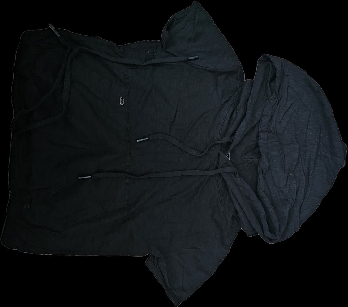 페일제이드 slub hoodie 반팔 후드티 블랙 S 상품이미지3