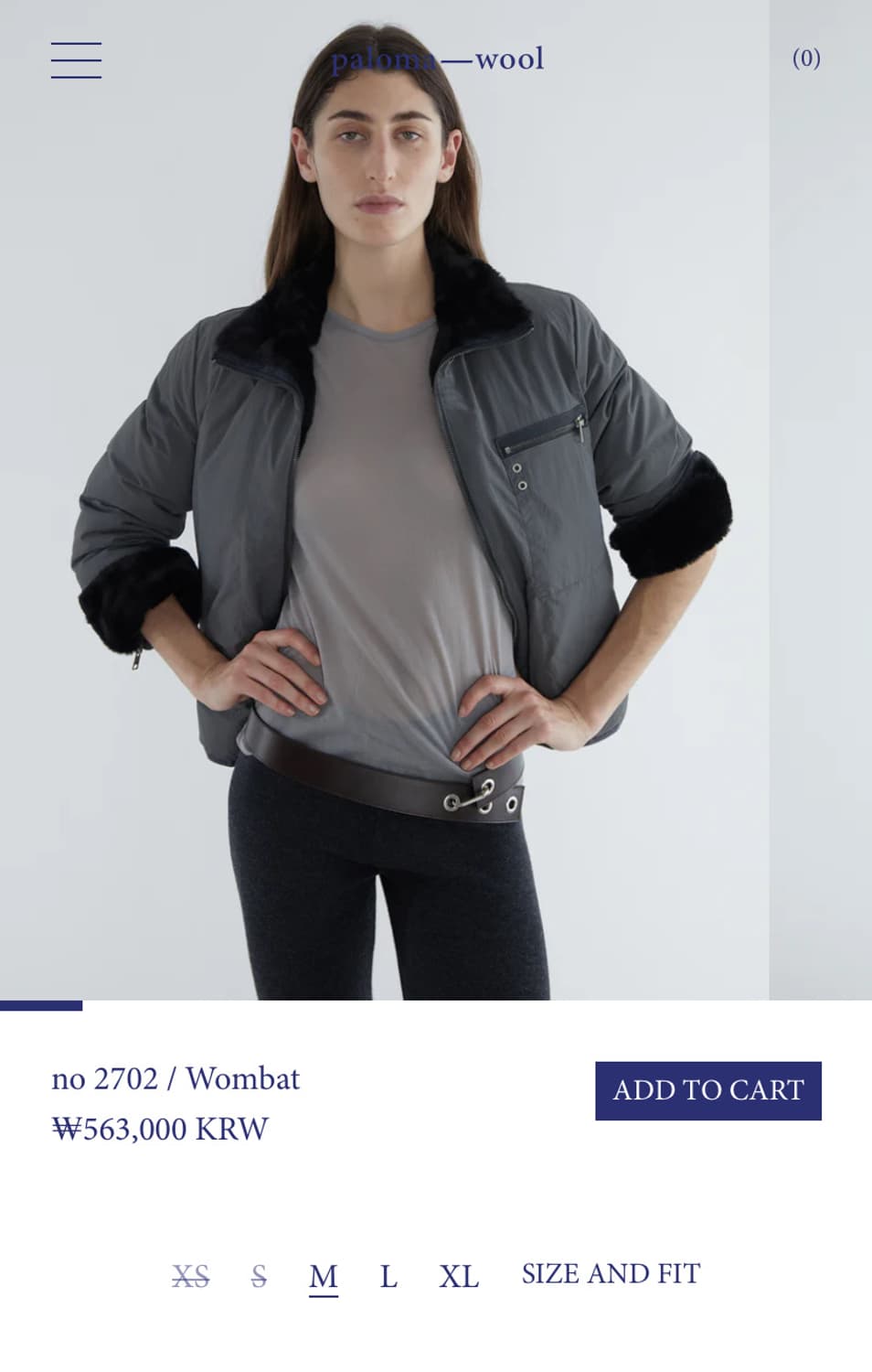 (M) 팔로마울 no2702 Wombat 다운자켓 상품이미지9