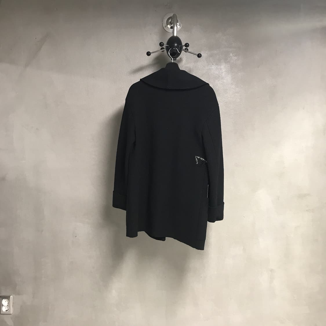 겐조 자수 코트 블랙 38(W) 상품이미지7