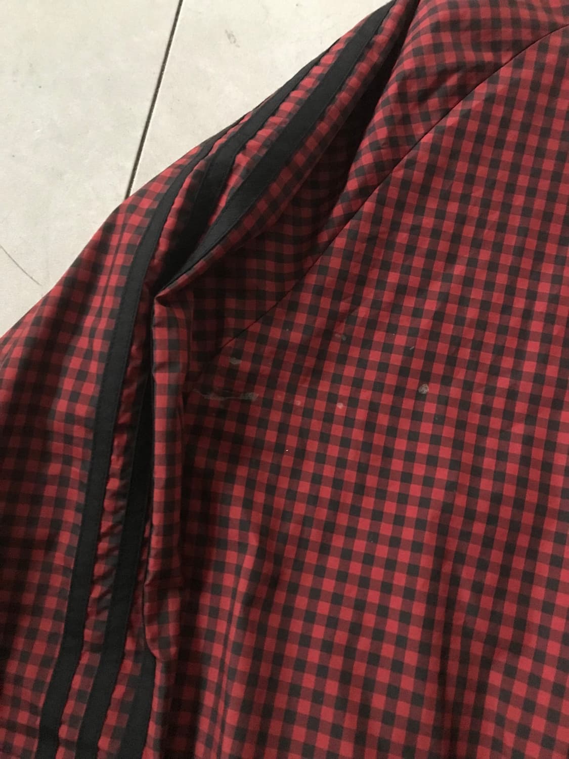 아디다스 레드 체크 빅파이어버드 윈드브레이커 상품이미지9