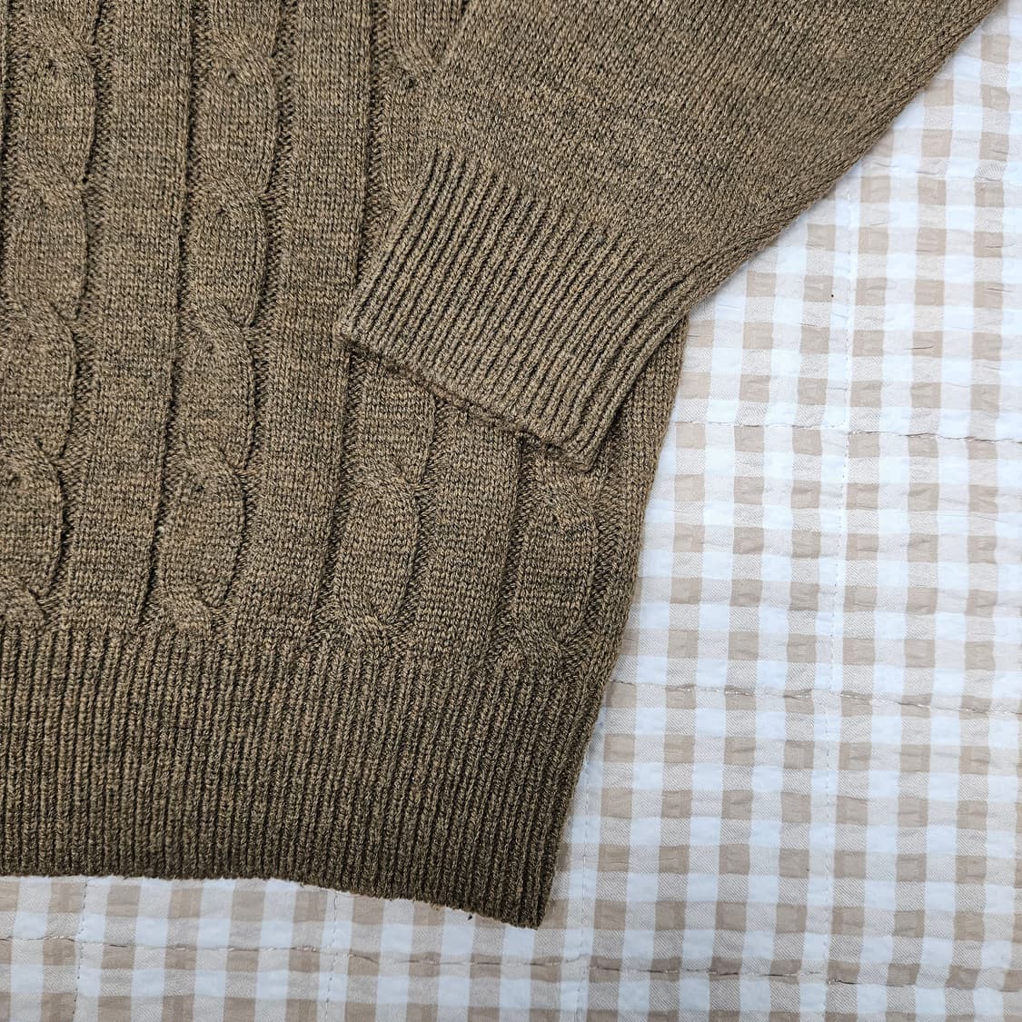 라코스테 울100 케이블 니트 남자100 상품이미지4