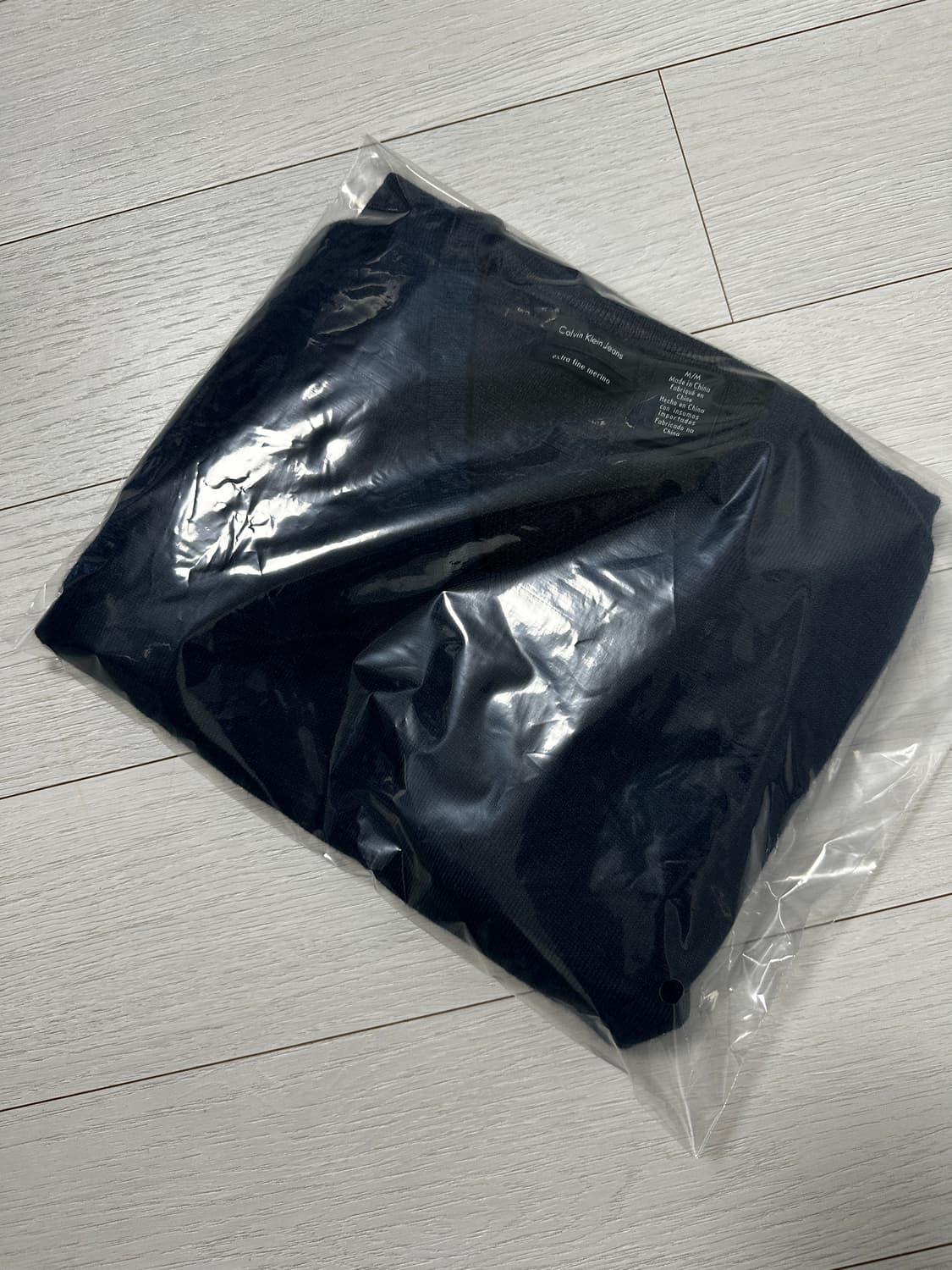 캘빈클라인 남성 브이넥 니트 메리노울 M사이즈 상품이미지5