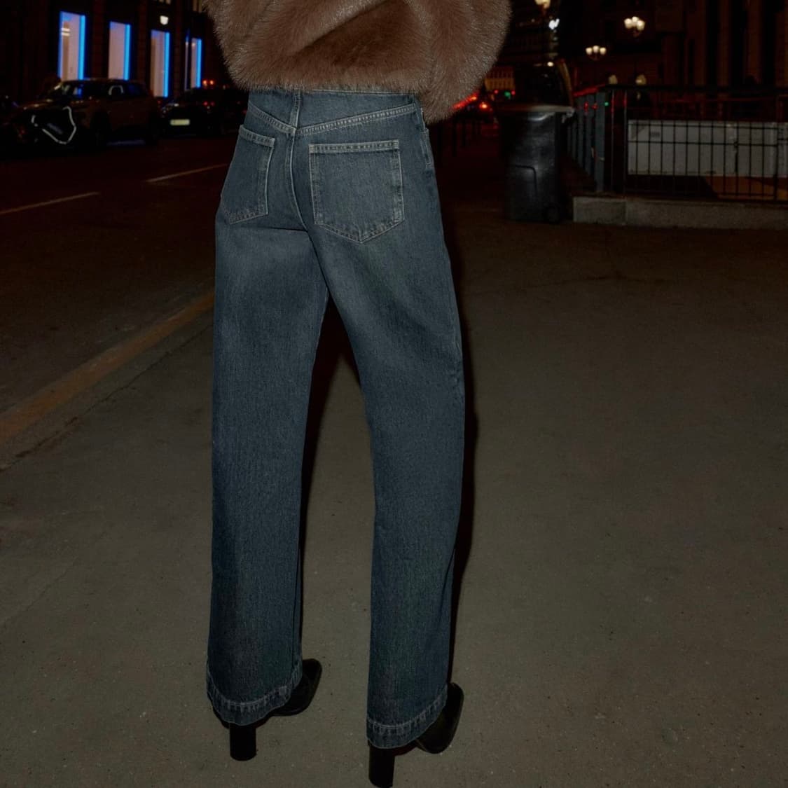 자라 미드라이즈 블루그레이 진 상품이미지7