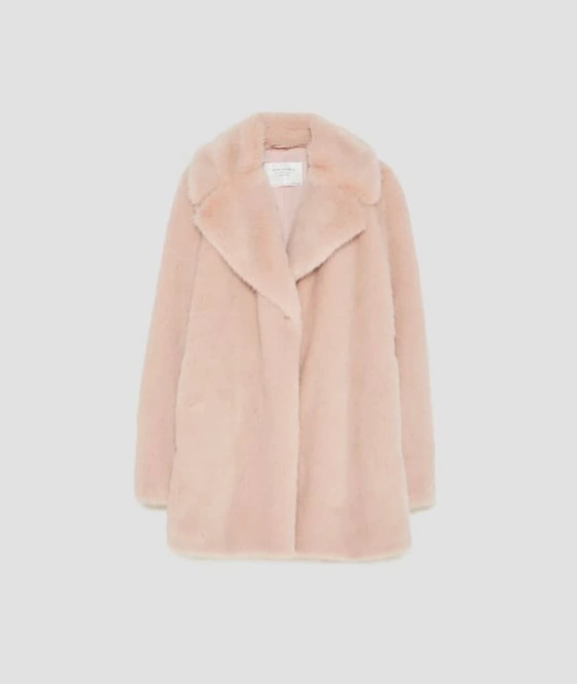 (xs) 자라 에코퍼 연핑크 코트 상품이미지1