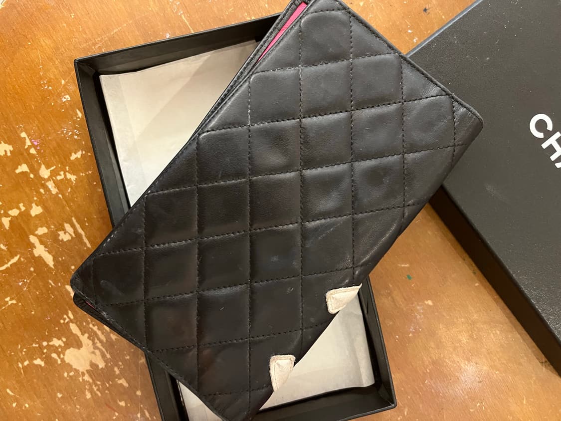 샤넬 램스킨 깜봉 장지갑 상품이미지2