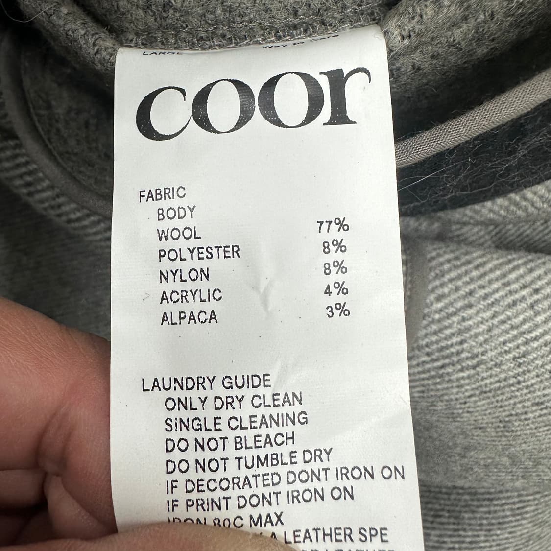 쿠어 울 더플코트 상품이미지4