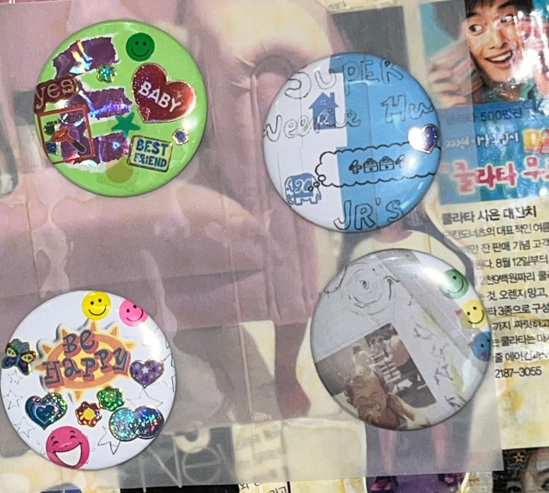 뱃지 핀버튼 브로치 { 4𝔢𝔞-1𝔰𝔢𝔱 } 상품이미지4