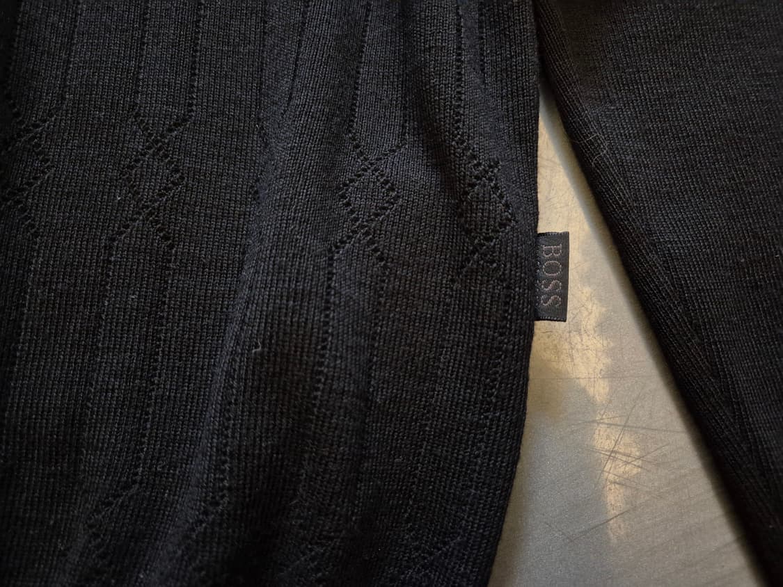 휴고보스 울 카라 니트 상품이미지3