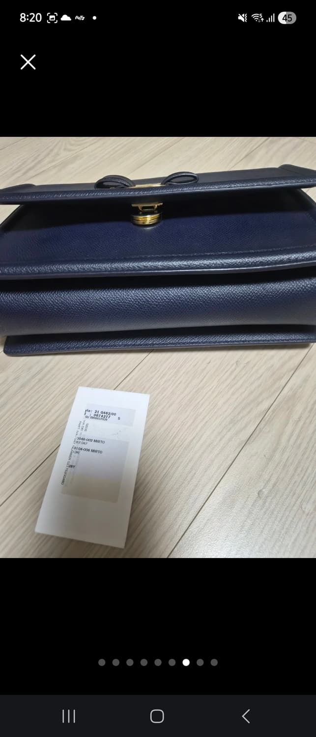 페라가모 체인 숄더앤크로스 네이비 상품이미지7