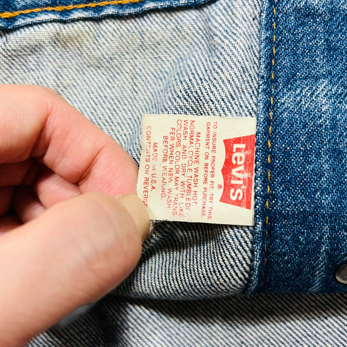 90s USA Levi's 70506 Denim Vest 상품이미지8