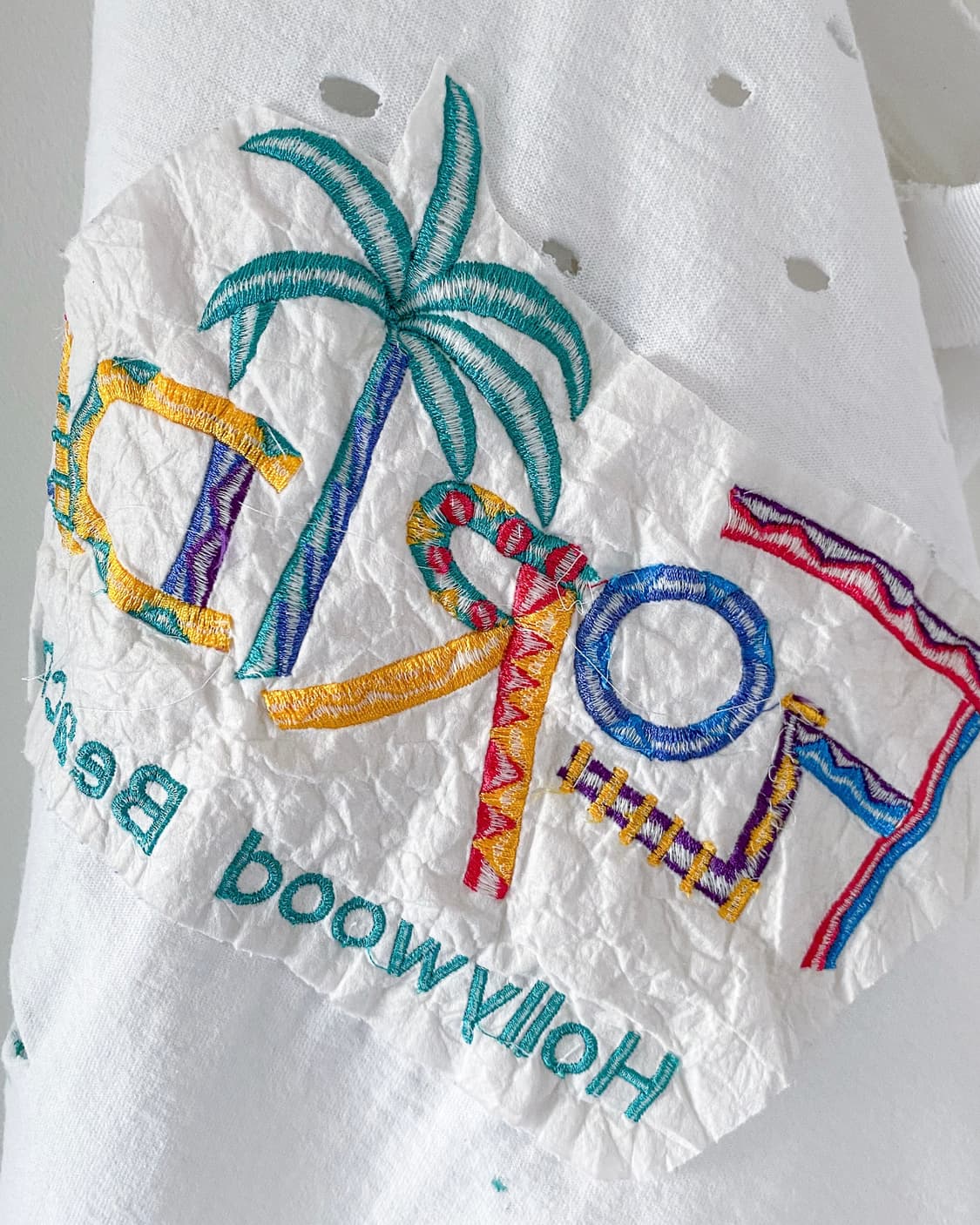 90s 빈티지 FLORIDA 디스트로이드 컷오프 슬리브리스 나시티 상품이미지10