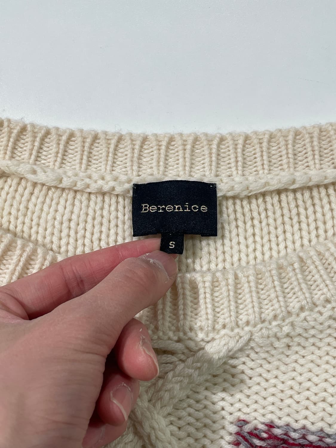 베르니스 아이보리 케이블 스웨터 상품이미지7