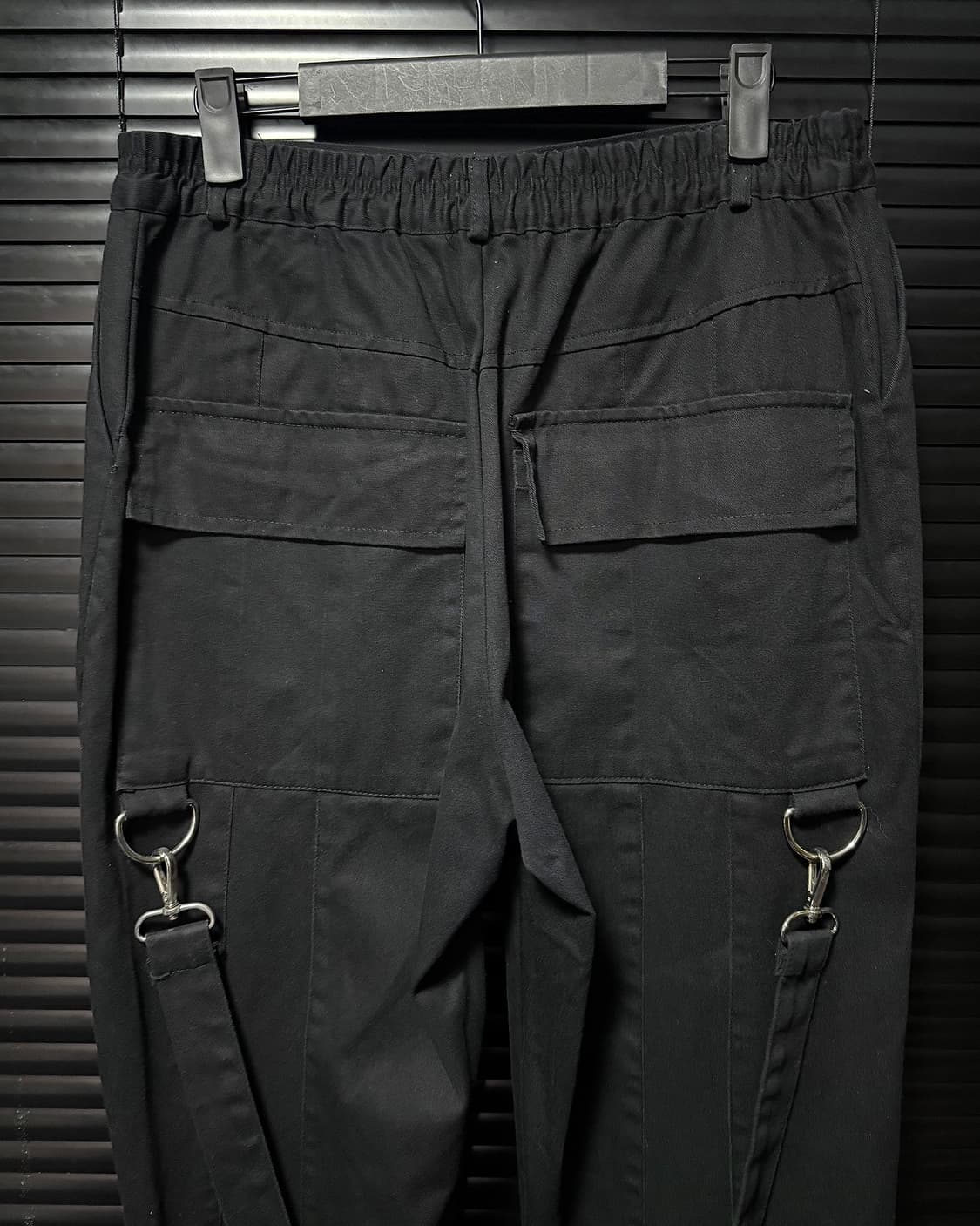 마에다 류토 벨트 고리 사슬 블랙 고스 펑크 로리 갸류 와이드 조거 밴딩 상품이미지4