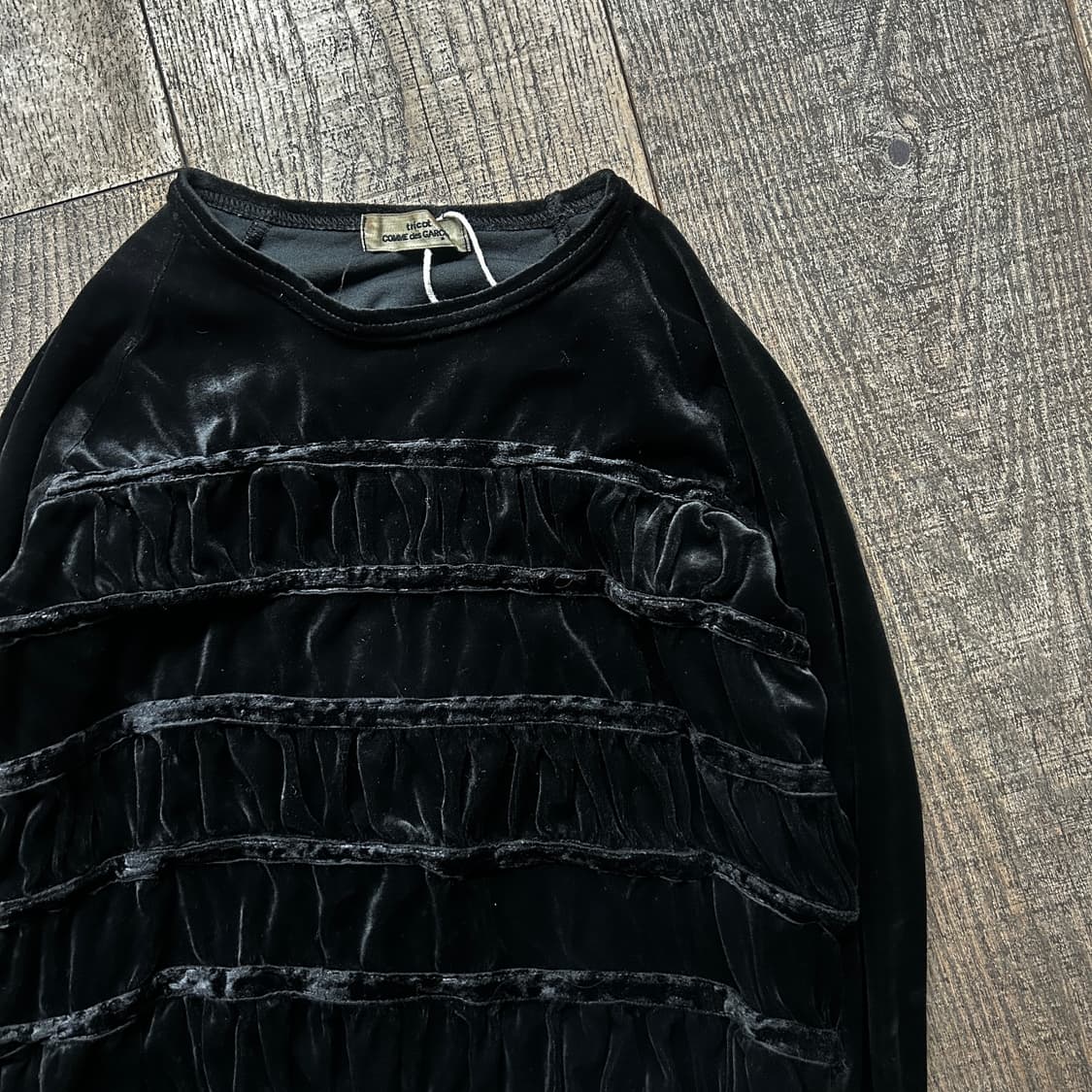 Velour Shirring Long Sleeve 상품이미지2