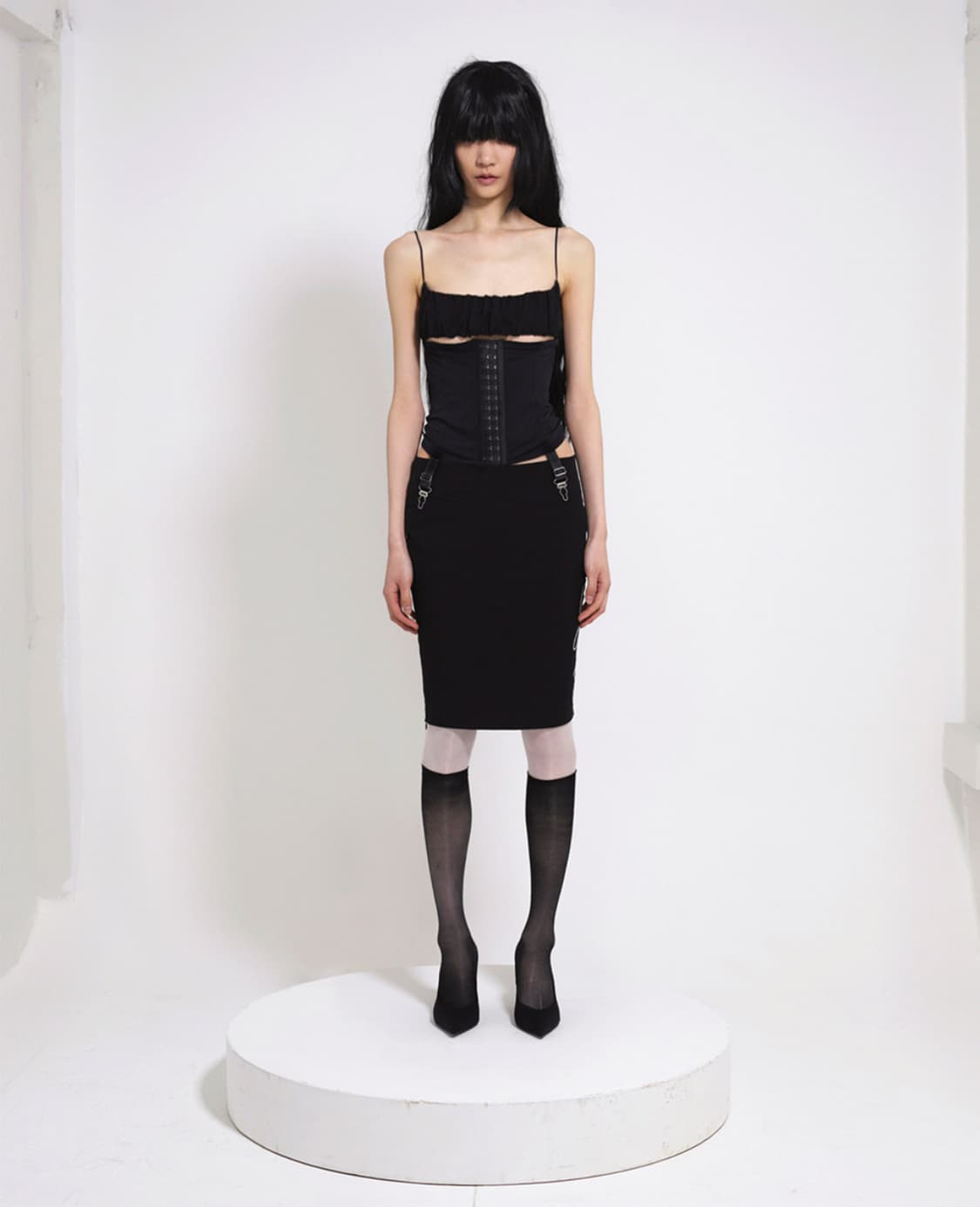 (새상품) bonnae 레이스 업 코르셋 탑 상품이미지4