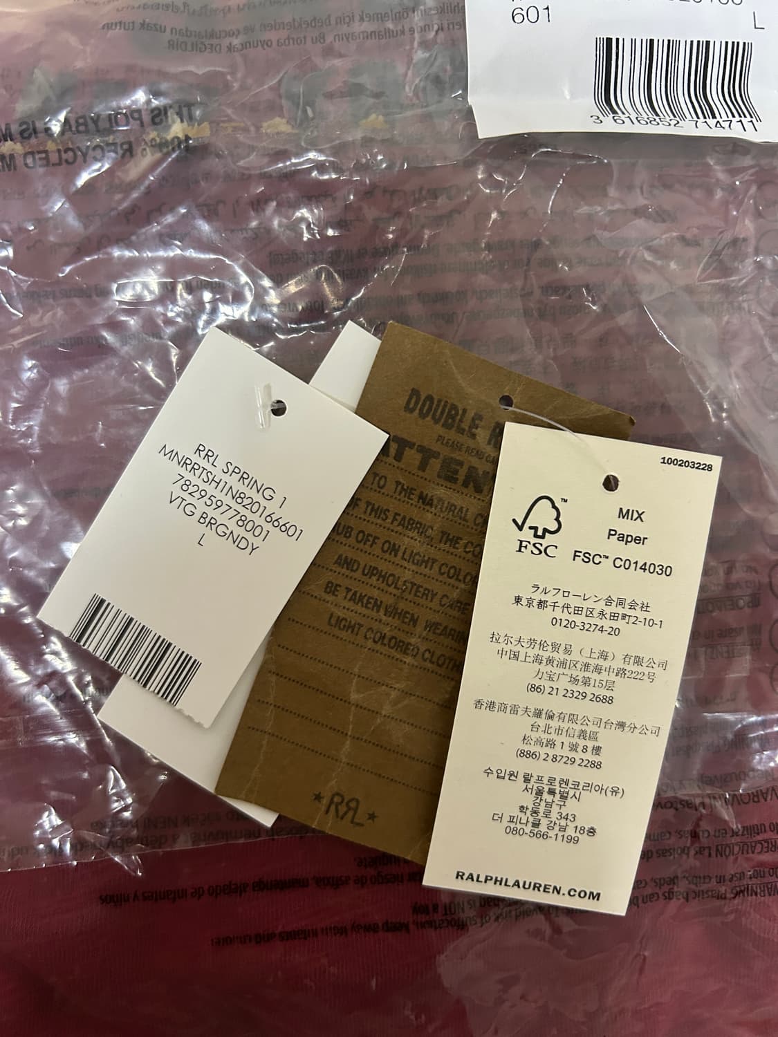 더블알엘 RRL 모터사이클 티셔츠 / 버건디 상품이미지6