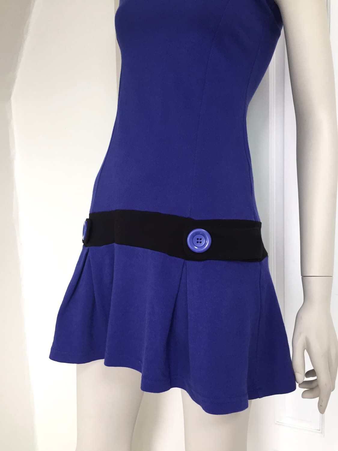 Japan Vivid Blue Oversized Button Dress 상품이미지7