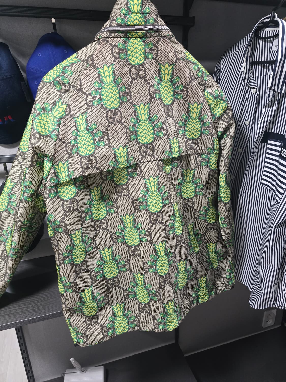 구찌 파인애플 GG 프린트 재킷 그린EU 48 상품이미지3