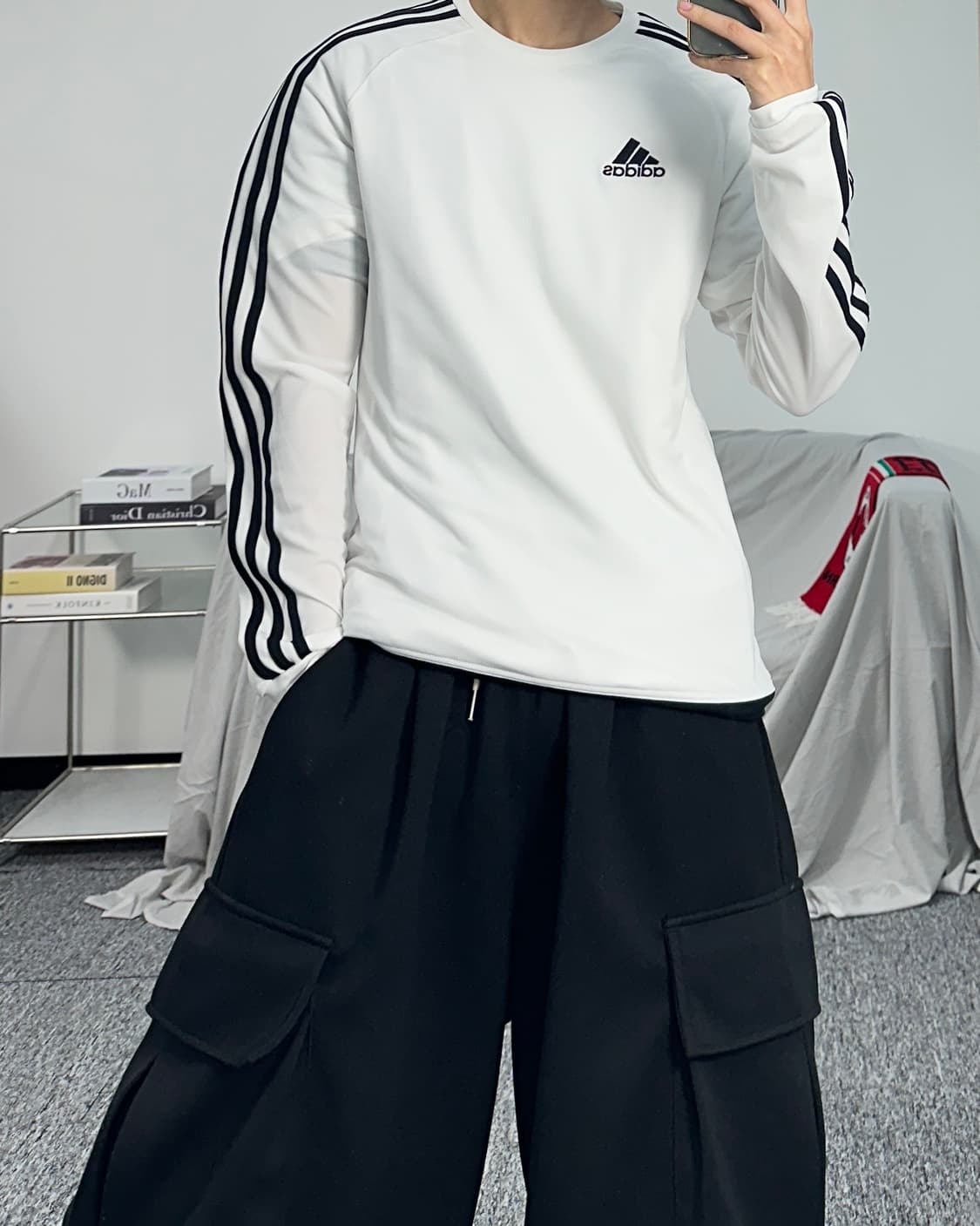아디다스 화이트 롱 슬리브 95 상품이미지4