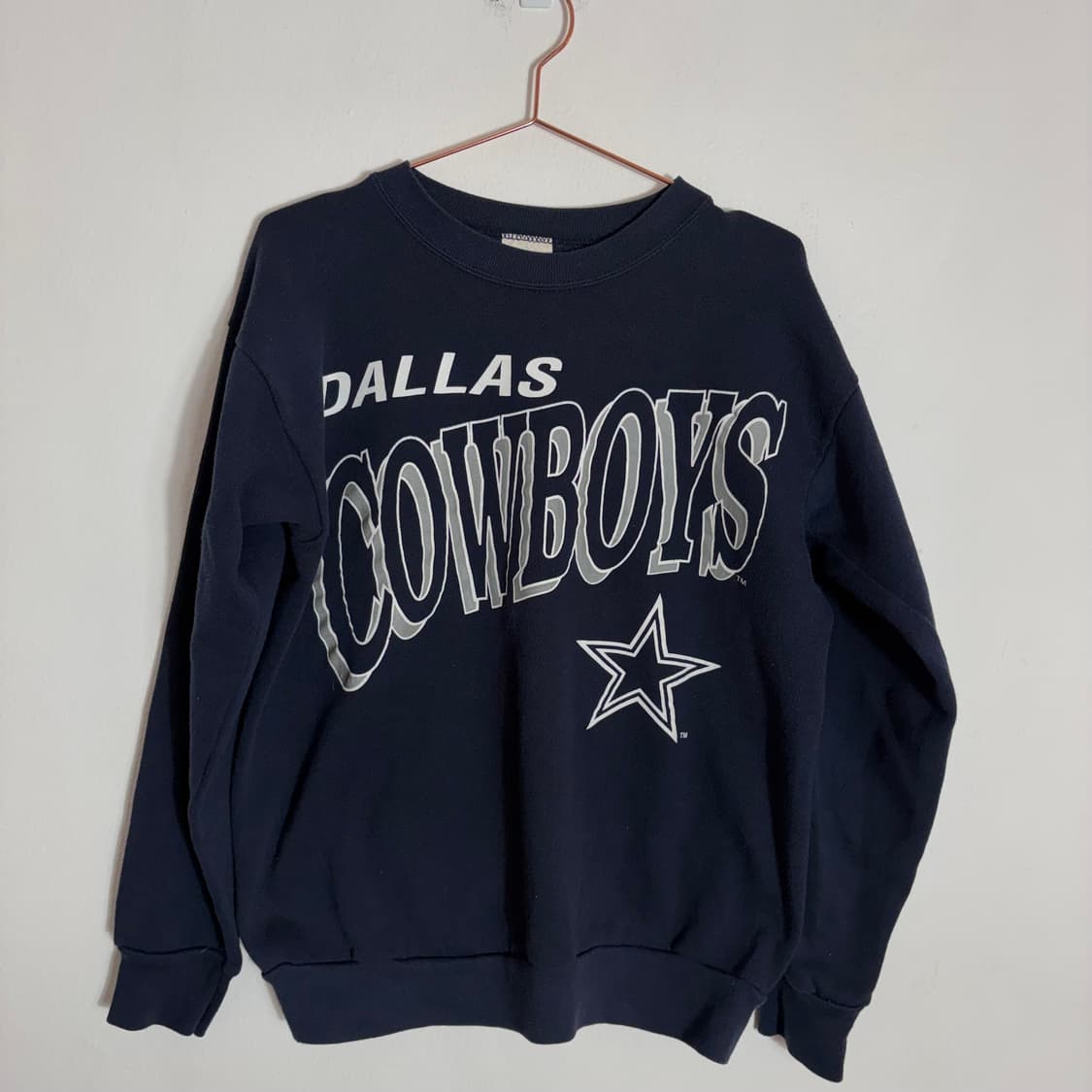 90s 빈티지 댈러스 카우보이스 네이비 맨투맨(L) 상품이미지1