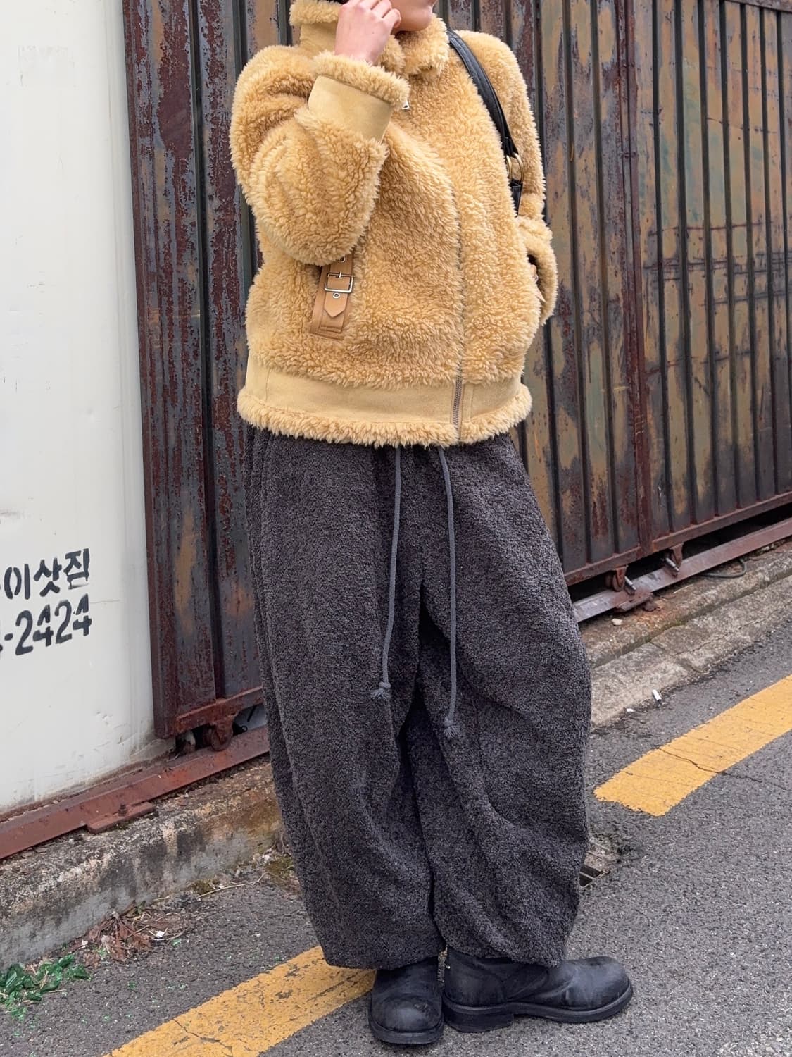 코지 테디 보아 호주울 집업 재킷  상품이미지2