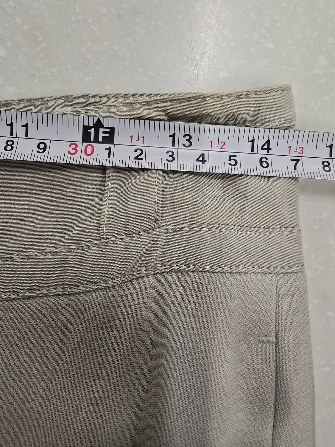 타임 베이지색 와이드 슬랙스 상품이미지7