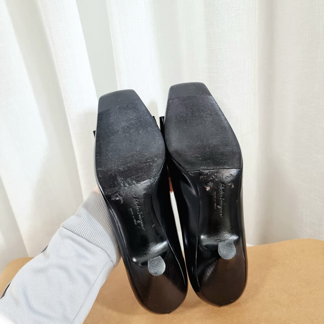 페라가모 Ferragamo 키튼힐 슈즈 구두 (235/6.5) 상태양호 상품이미지9